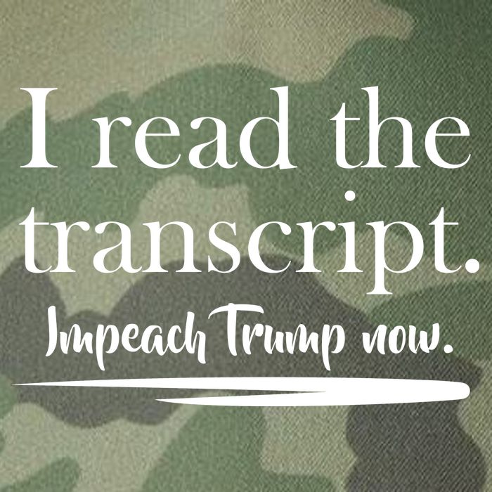 I Read The Transcript Impeach Trump Now Legacy Tie Dye Trucker Hat