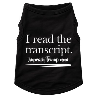 I Read The Transcript Impeach Trump Now Doggie Tank
