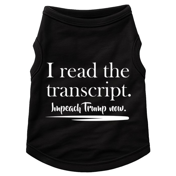 I Read The Transcript Impeach Trump Now Doggie Tank
