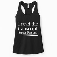 I Read The Transcript Impeach Trump Now Womens Tank Top