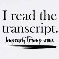 I Read The Transcript Impeach Trump Now Garment-Dyed Sweatshirt