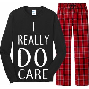 I Really Do Care Long Sleeve Pajama Set