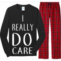 I Really Do Care Long Sleeve Pajama Set