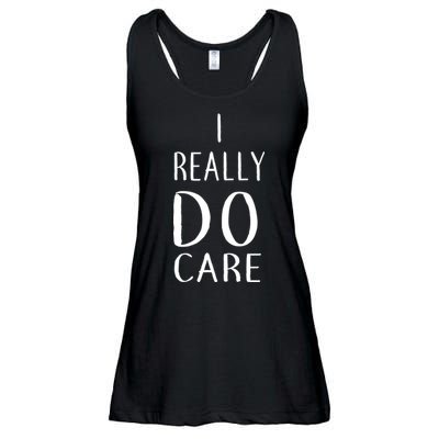I Really Do Care Ladies Essential Flowy Tank