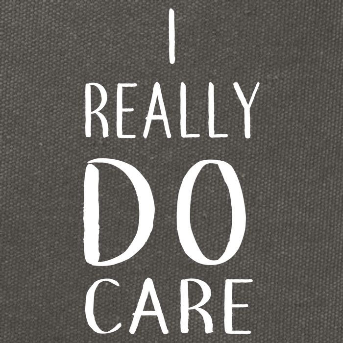 I Really Do Care Cotton Canvas Backpack