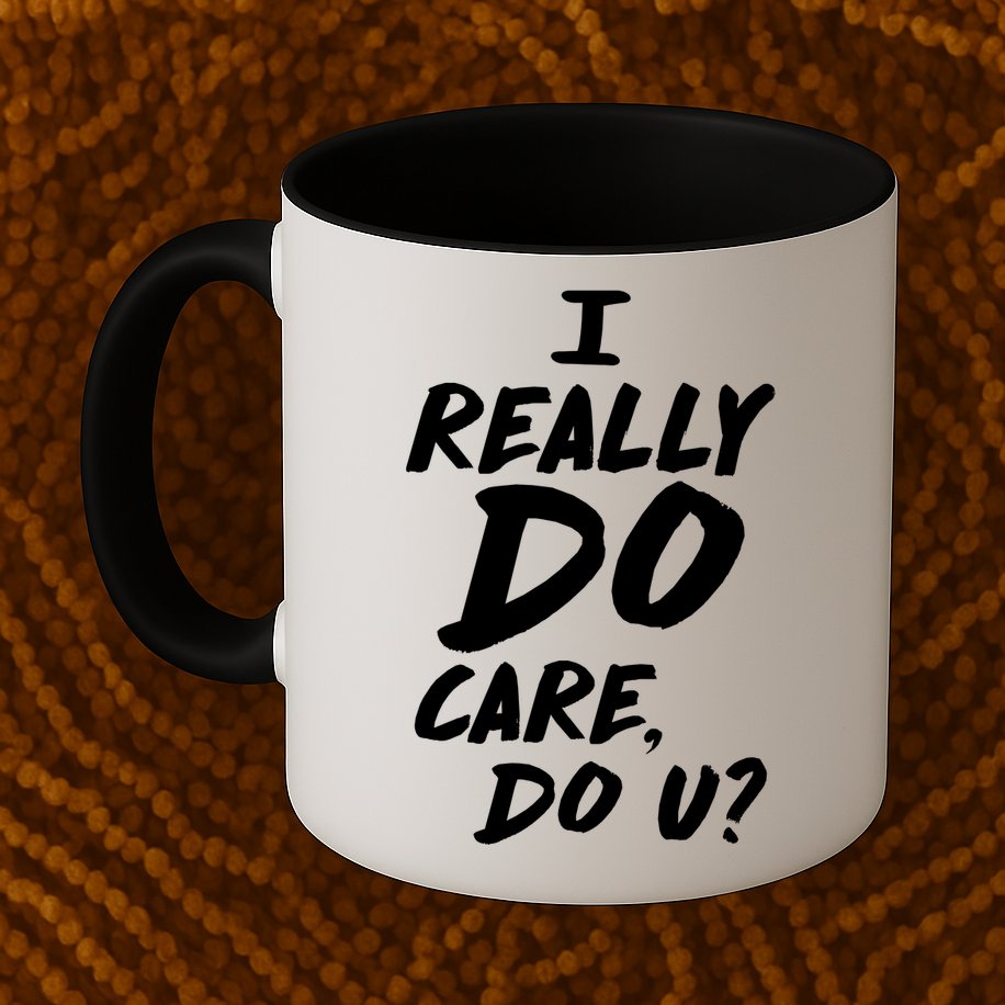 I Really Do Care, Do U? Mug