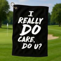 I Really Do Care, Do U? Golf Towel