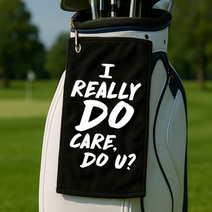I Really Do Care, Do U? Golf Towel