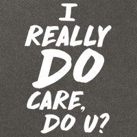 I Really Do Care, Do U? Cotton Canvas Backpack