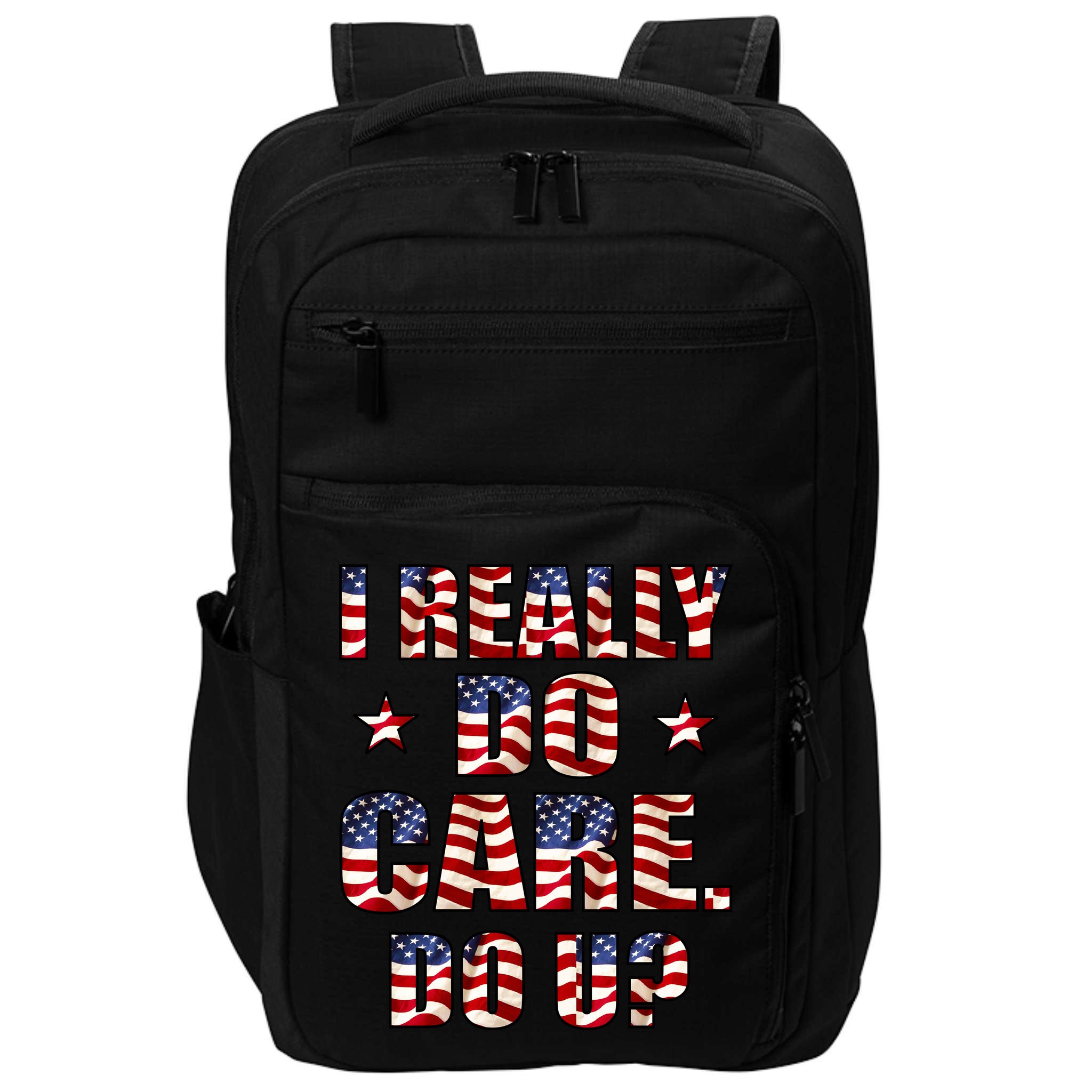 I Really Do Care Do U? USA Impact Tech Backpack