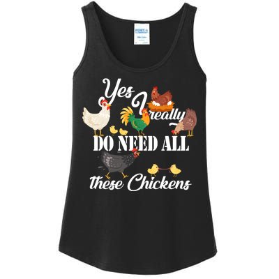 I Really Do Need All These Chickens Ladies Essential Tank