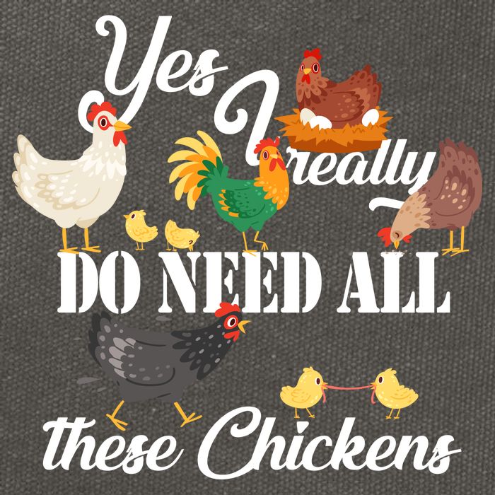 I Really Do Need All These Chickens Cotton Canvas Backpack