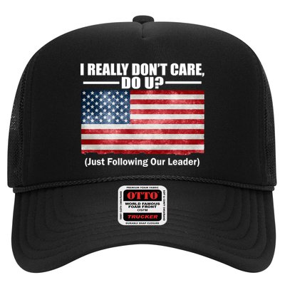 I Really Don't Care Do U Patriotic  Trucker Hat