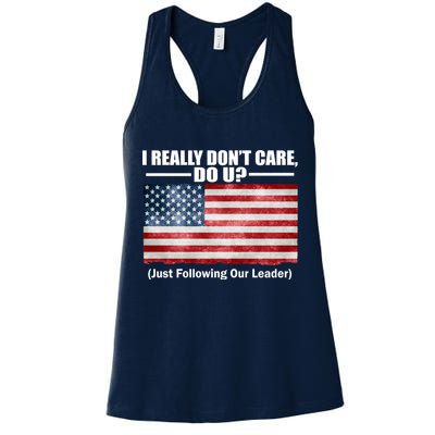I Really Don't Care Do U Patriotic  Womens Tank Top