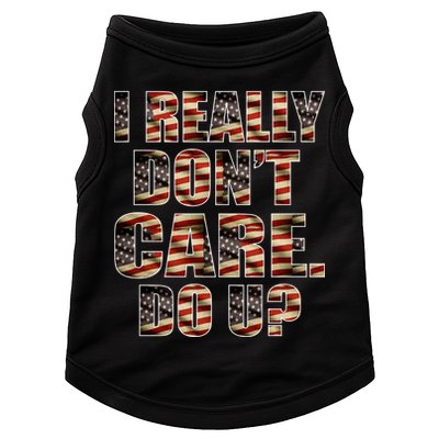I Really Don't Care Do U Patriotic Trump Doggie Tank