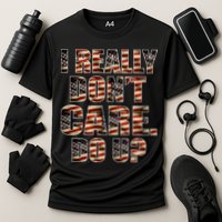 I Really Don't Care Do U Patriotic Trump Cooling Performance Crew T-Shirt