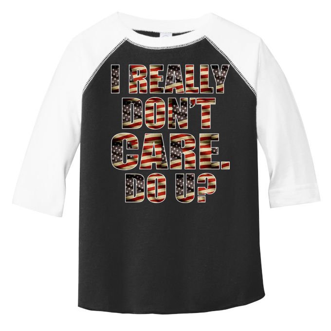 I Really Don't Care Do U Patriotic Trump Toddler Fine Jersey T-Shirt