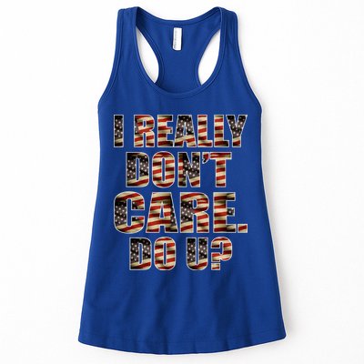 I Really Don't Care Do U Patriotic Trump Womens Tank Top