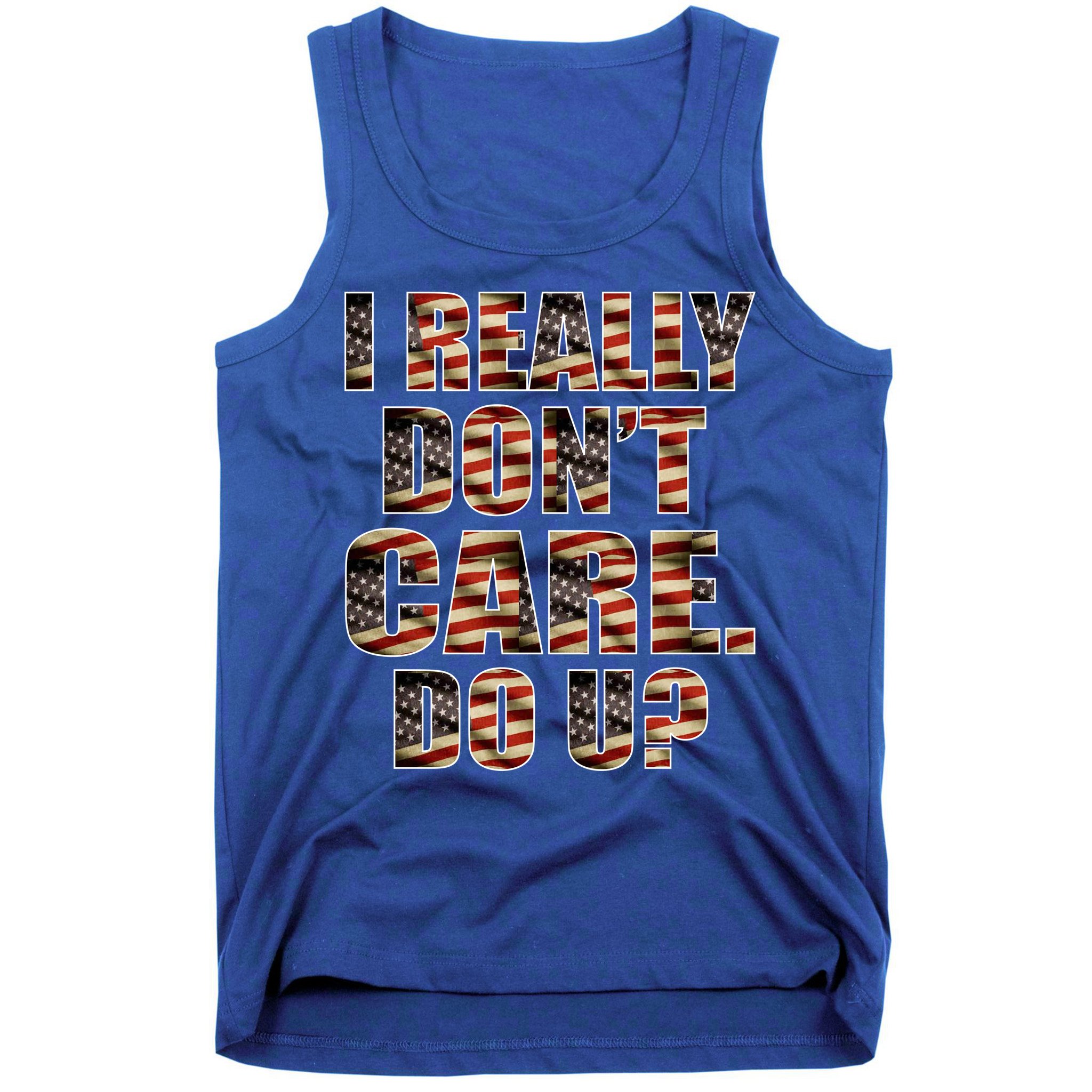 I Really Don't Care Do U Patriotic Trump Tank Top