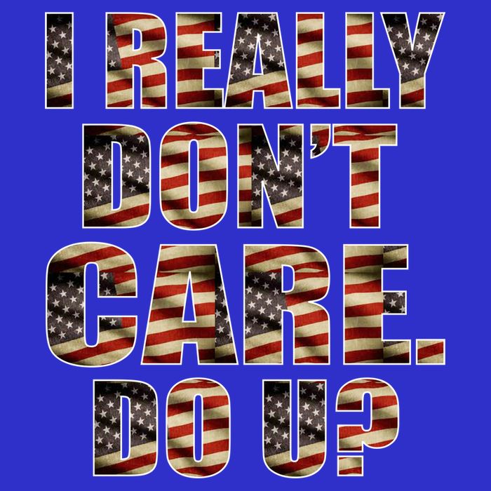 I Really Don't Care Do U Patriotic Trump Tank Top