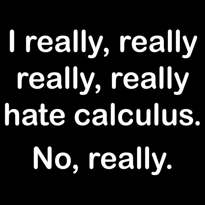 I Really Hate Calculus Cropped Pullover Crew