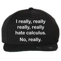I Really Hate Calculus Wool Snapback Cap