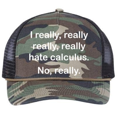 I Really Hate Calculus Retro Rope Trucker Hat Cap