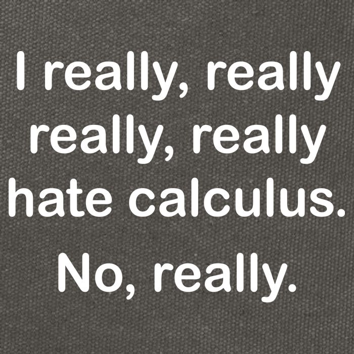 I Really Hate Calculus Cotton Canvas Backpack
