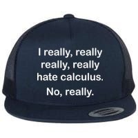 I Really Hate Calculus Flat Bill Trucker Hat