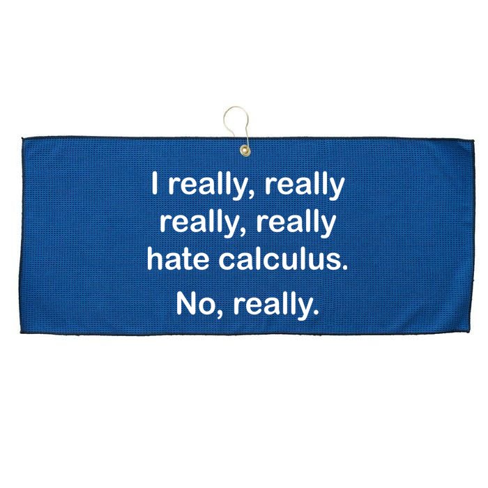 I Really Hate Calculus Large Microfiber Waffle Golf Towel