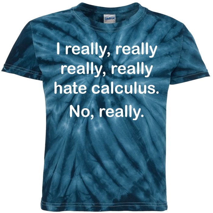 I Really Hate Calculus Kids Tie-Dye T-Shirt