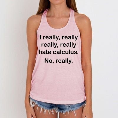 I Really Hate Calculus Women's Knotted Racerback Tank