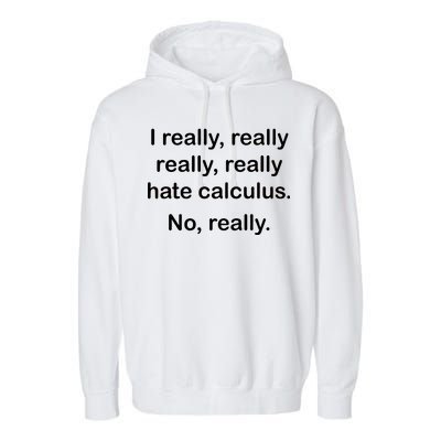 I Really Hate Calculus Garment-Dyed Fleece Hoodie