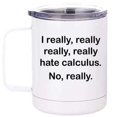 I Really Hate Calculus 12 oz Stainless Steel Tumbler Cup