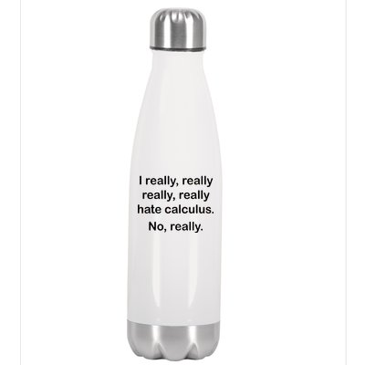 I Really Hate Calculus Stainless Steel Insulated Water Bottle