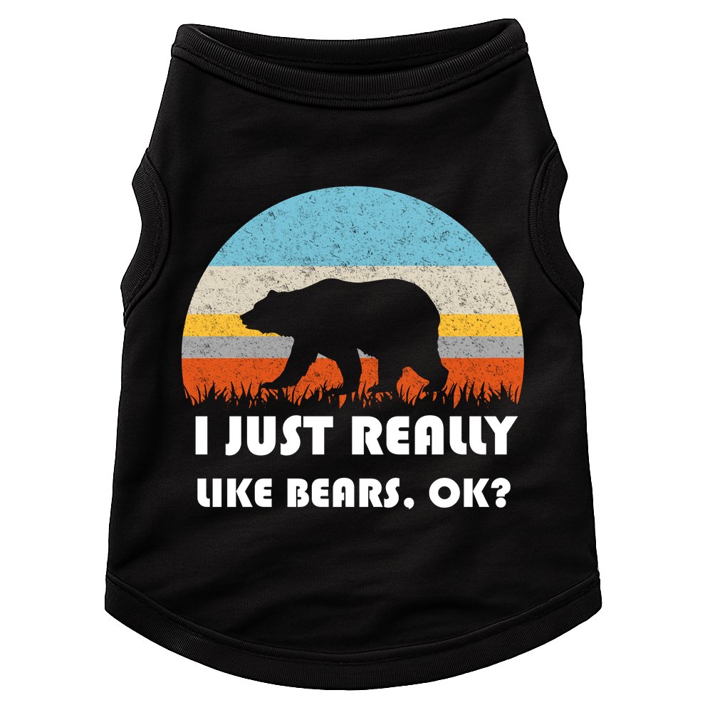 I Really Like Bears Doggie Tank