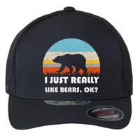 I Really Like Bears Flexfit Unipanel Trucker Cap