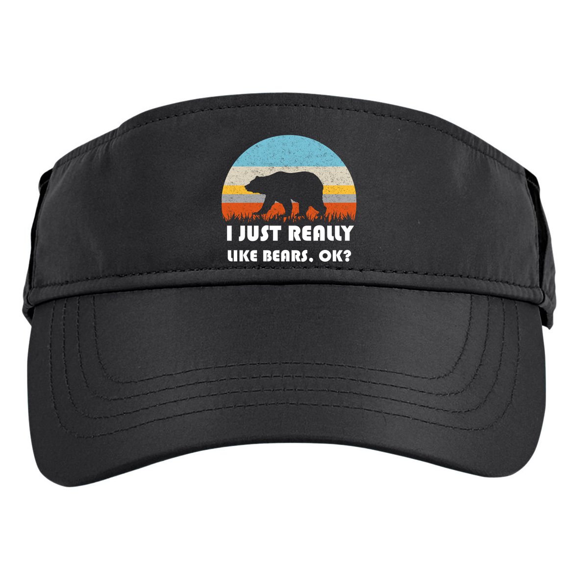I Really Like Bears Adult Drive Performance Visor