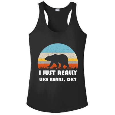 I Really Like Bears Ladies PosiCharge Competitor Racerback Tank