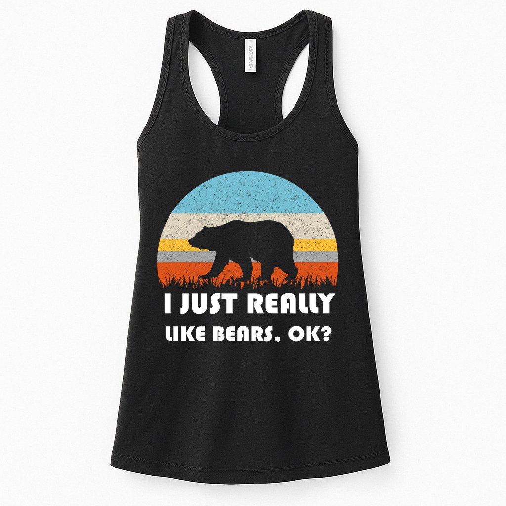 I Really Like Bears Womens Tank Top