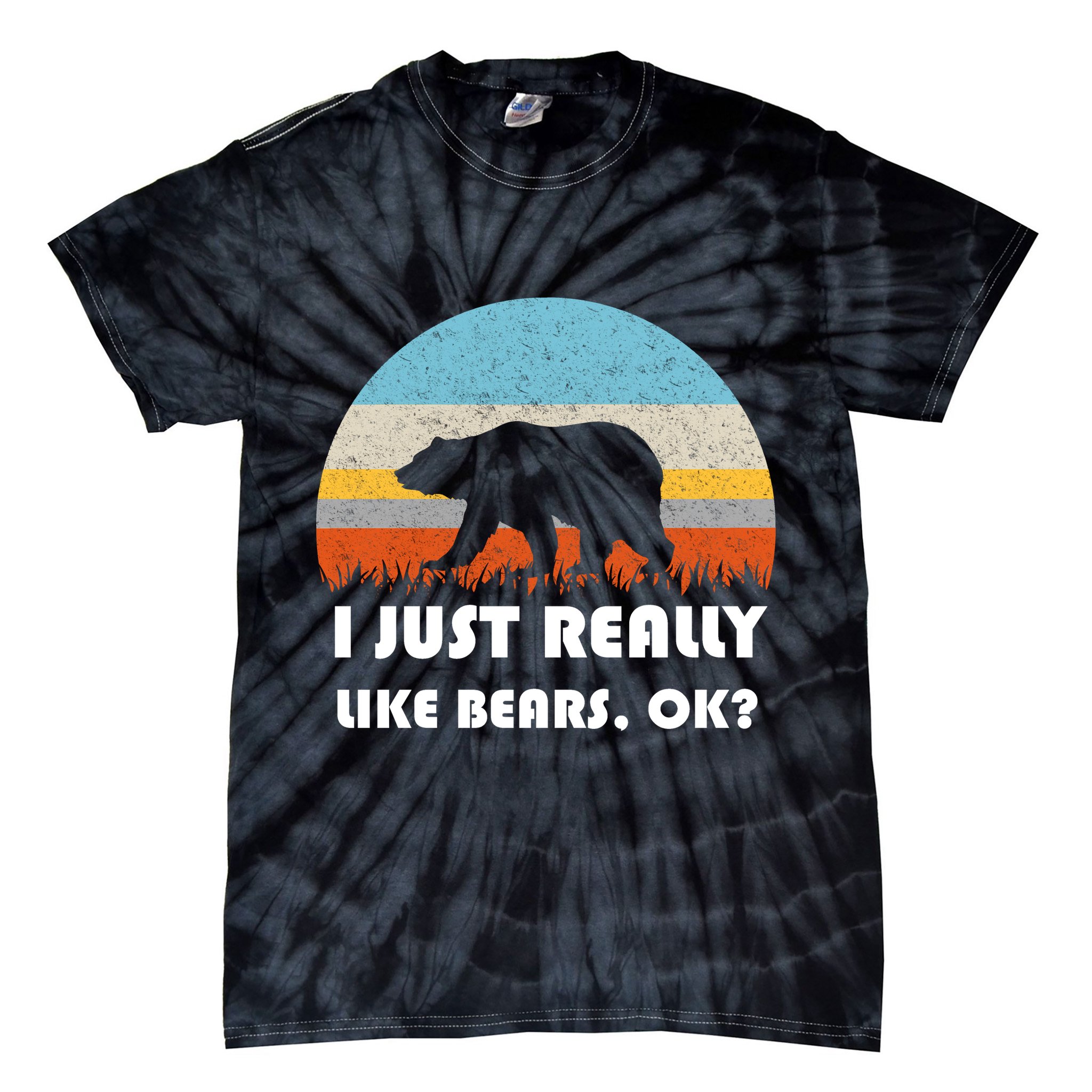 I Really Like Bears Tie-Dye T-Shirt