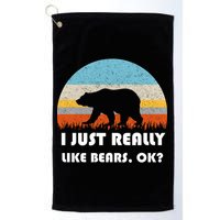 I Really Like Bears Golf Towel