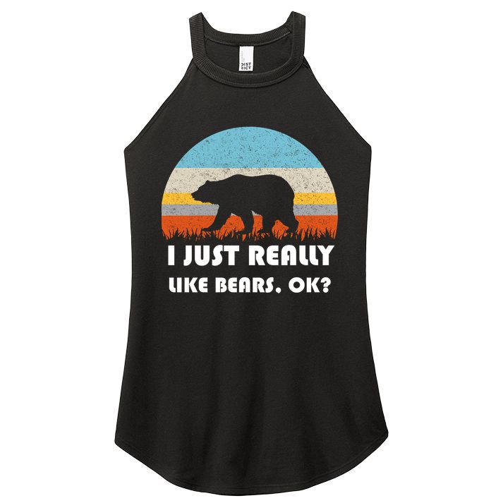 I Really Like Bears Women's Perfect Tri Rocker Tank
