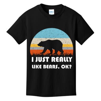 I Really Like Bears Kids T-Shirt
