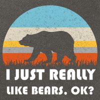 I Really Like Bears Cotton Canvas Backpack