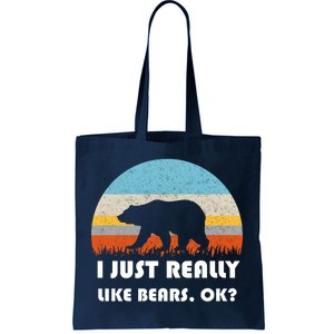 I Really Like Bears Tote Bag