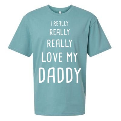 I Really Love My Daddy Sueded Cloud Jersey T-Shirt