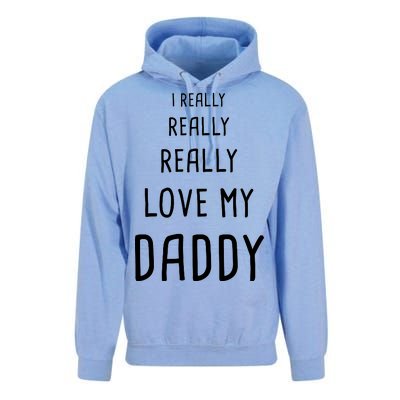 I Really Love My Daddy Unisex Surf Hoodie