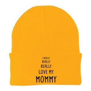 I Really Love My Mommy Knit Cap Winter Beanie