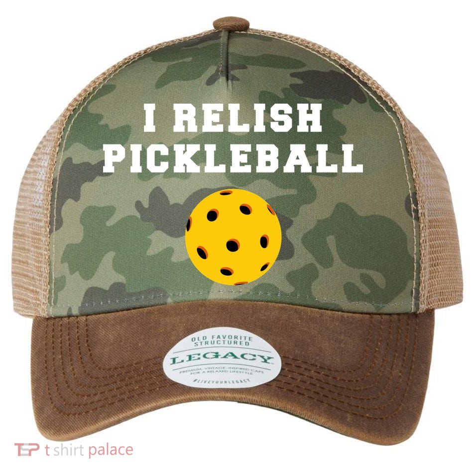 I Relish Pickleball Legacy Tie Dye Trucker Hat